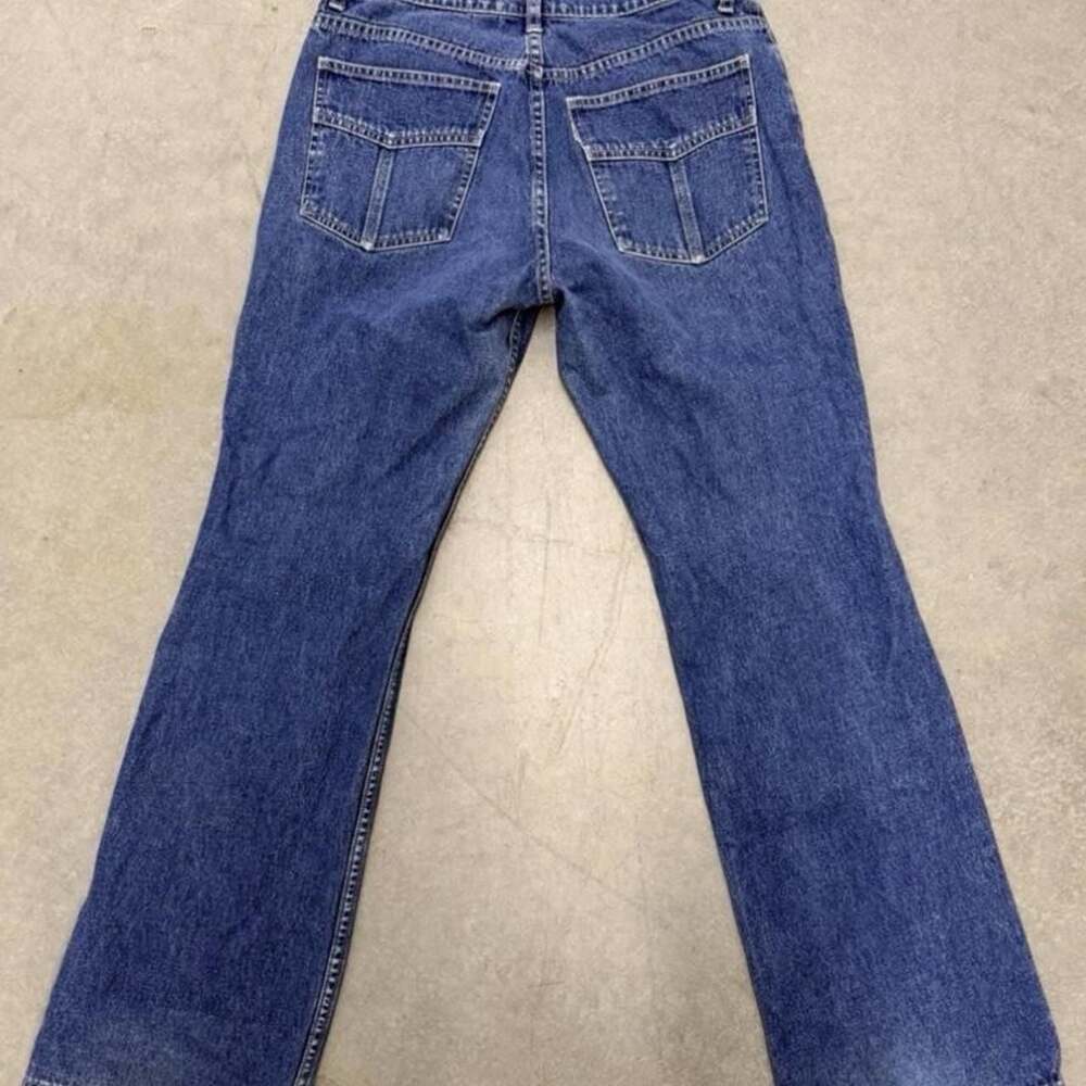 Vintage Levi's L2 White Tab Baggy Flare Denim Jeans Women's Size 11